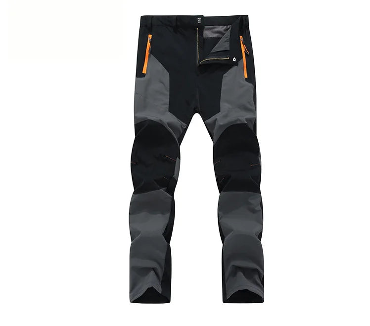TRVLWEGO Men Summer Hiking Pants Wear-resistant Water Splash Prevention Quick Dry UV Proof Elastic Thin Camping Trousers Beauty World Shop