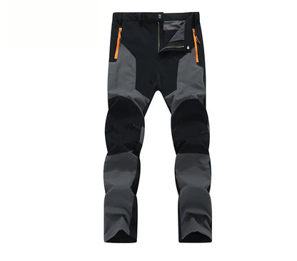 TRVLWEGO Men Summer Hiking Pants Wear-resistant Water Splash Prevention Quick Dry UV Proof Elastic Thin Camping Trousers Beauty World Shop