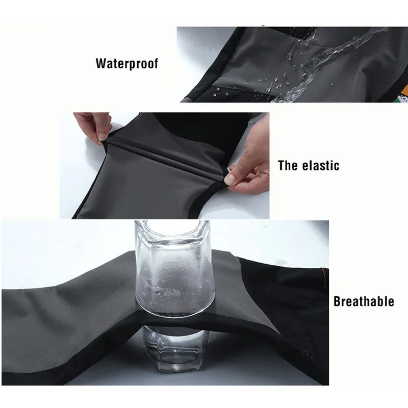 TRVLWEGO Men Summer Hiking Pants Wear-resistant Water Splash Prevention Quick Dry UV Proof Elastic Thin Camping Trousers Beauty World Shop