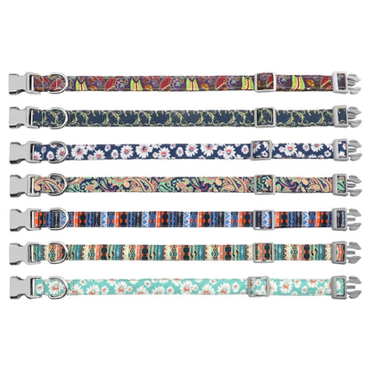 Adjustable Nylon Dog Collar Personalized Dogs Cat ID Collars With Engraved Name Buckle Anti-lost for Small Medium Large Dogs Beauty World Shop