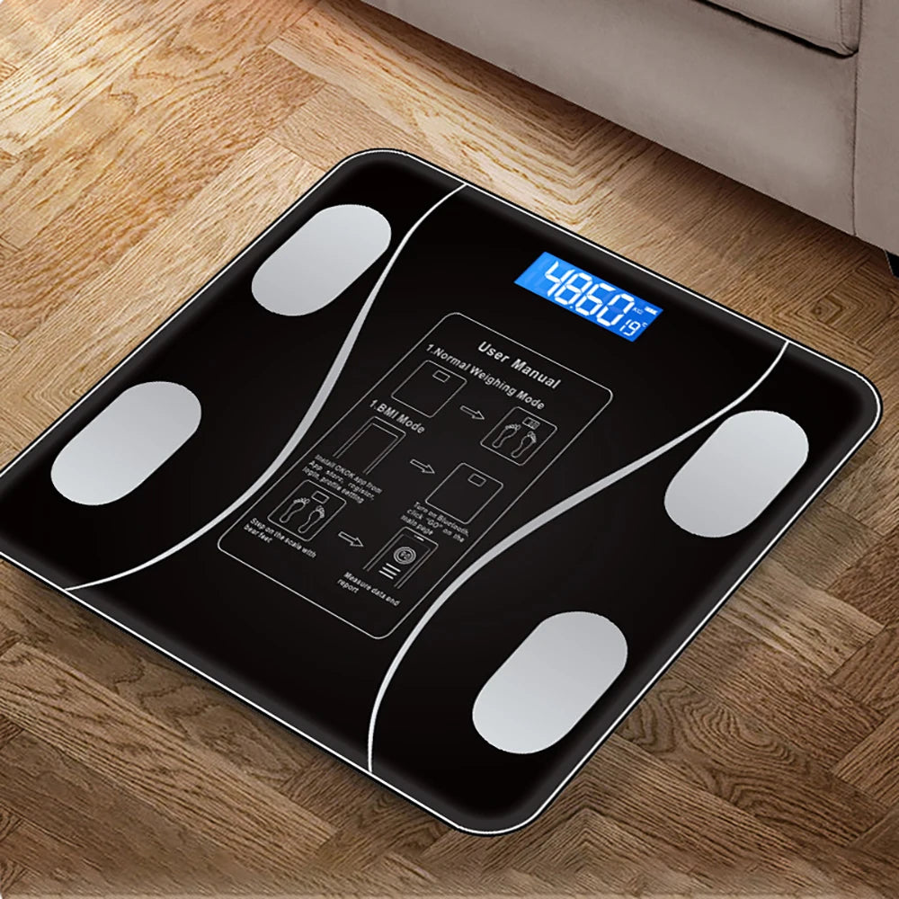 Body Fat Scale Smart Wireless Digital Bathroom Weight Scale Body Composition Analyzer With Smartphone App Bluetooth-compatible Beauty World Shop