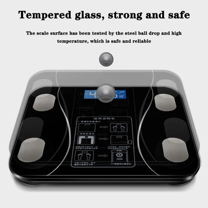 Body Fat Scale Smart Wireless Digital Bathroom Weight Scale Body Composition Analyzer With Smartphone App Bluetooth-compatible Beauty World Shop