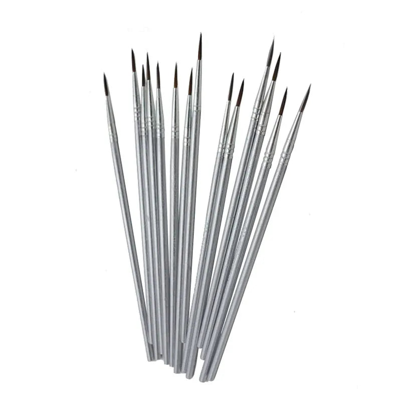 6Pcs/Set Fine Hand-painted Thin Hook Line Pen Drawing Art Pen #0 #00 #000 Paint Brush Art Supplies Nylon Hair Brush Painting Pen Beauty World Shop