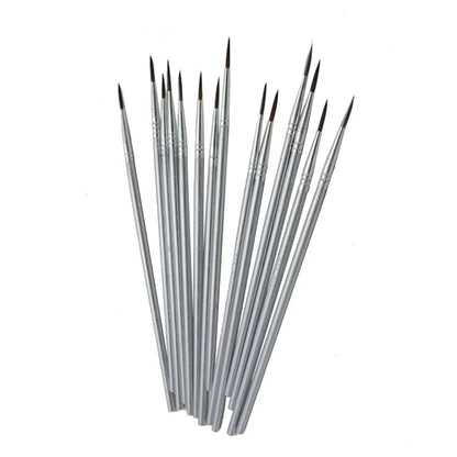 6Pcs/Set Fine Hand-painted Thin Hook Line Pen Drawing Art Pen #0 #00 #000 Paint Brush Art Supplies Nylon Hair Brush Painting Pen Beauty World Shop