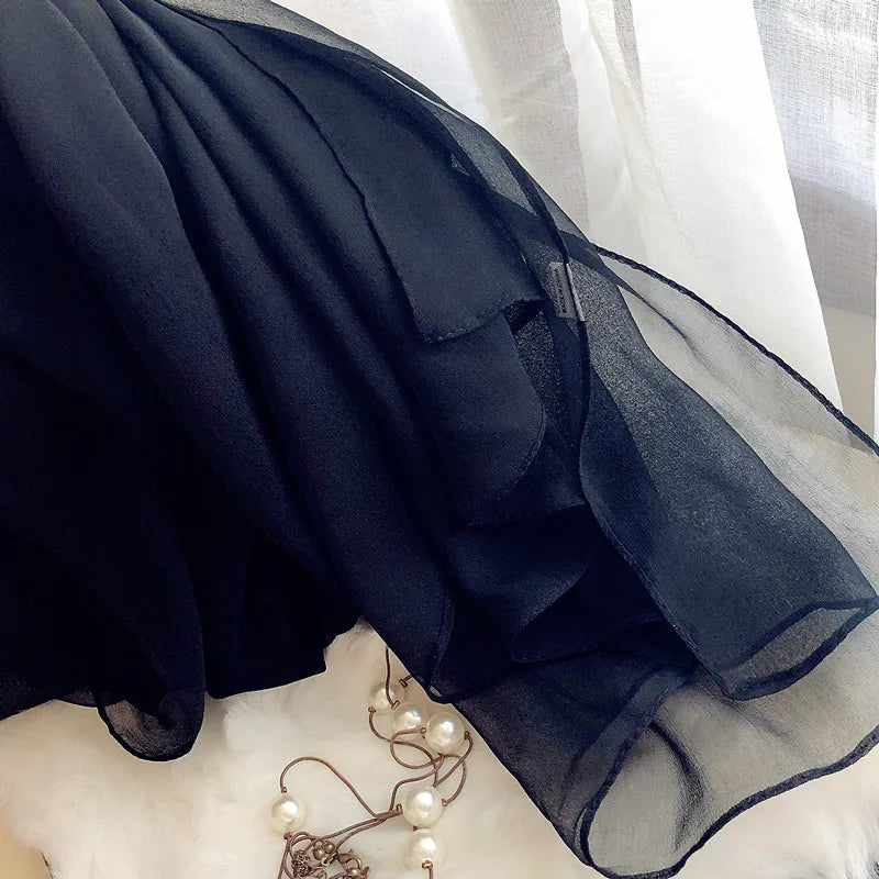 Fashion Four Seasons Women Plain Color Thin Soft Beach Thin Silky Georgette Scarf Shawls Long Wraps Beach Sunscreen Hijab Beauty World Shop
