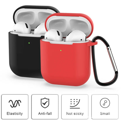 Case for Apple Airpods silicone Protective Bluetooth Earphone Cover Case for Apple Airpods Case 1&2 Shockproof Sleeve