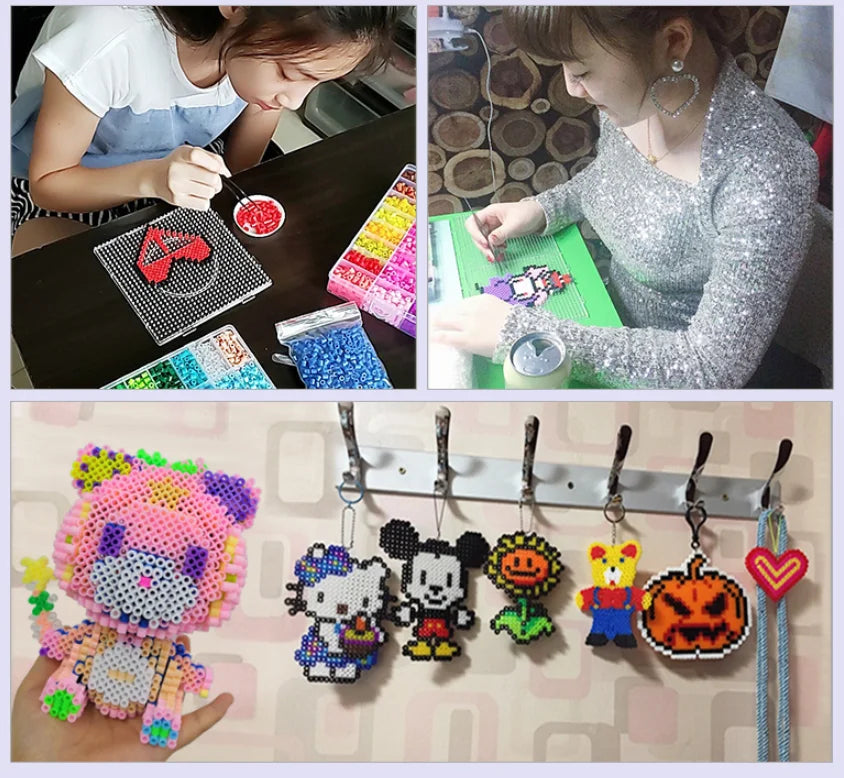 2000PCs/5MM Iron Beads Pixel Puzzle Iron Beads Mix Colors for kids Hama Beads Perler Beads Diy High Quality Handmade Gift toy Beauty World Shop