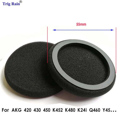 Thickened Foam Ear Pads For Headphones Sponge Replacement Cushions Covers Earphones Case 35mm 40mm 50mm 55mm 60mm 65mm 70mm 80mm
