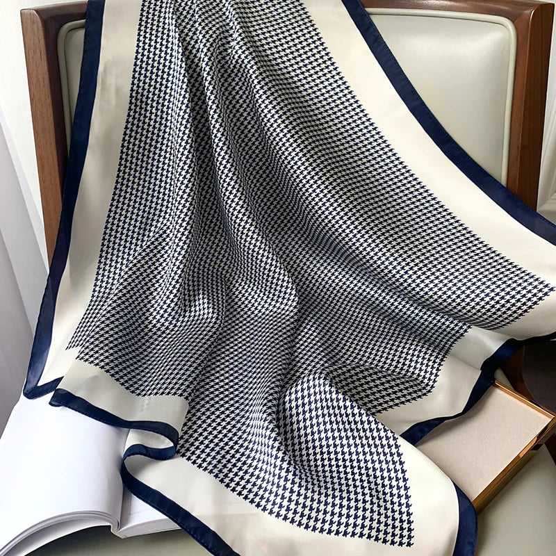Fashion Scarves for Women Shawl Print Silk Satin Hijab Scarf Female Bandana 70*70cm Luxury Brand Square Shawls Scarfs For Ladies Beauty World Shop