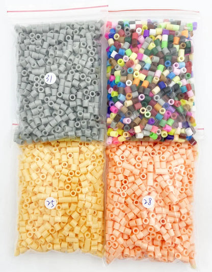 2000PCs/5MM Iron Beads Pixel Puzzle Iron Beads Mix Colors for kids Hama Beads Perler Beads Diy High Quality Handmade Gift toy Beauty World Shop