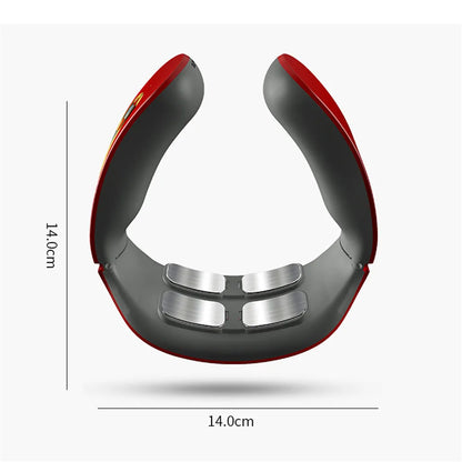 Electric Neck and Shoulder Pulse Massager 6 Mode 9 Levels Adjustable Cervical Vertebra Relax Pain Relief Kneading Machine Beauty World Shop