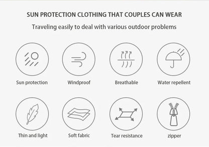 LNGXO Hiking Waterproof Jacket Women Men Camping Running Sun-Protective Windbreaker Quick Dry Outdoor Sport Rain Coat Unisex Beauty World Shop