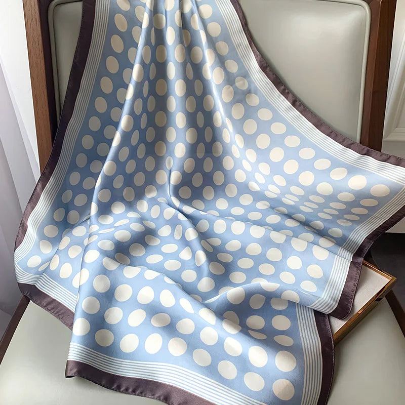 Fashion Scarves for Women Shawl Print Silk Satin Hijab Scarf Female Bandana 70*70cm Luxury Brand Square Shawls Scarfs For Ladies Beauty World Shop