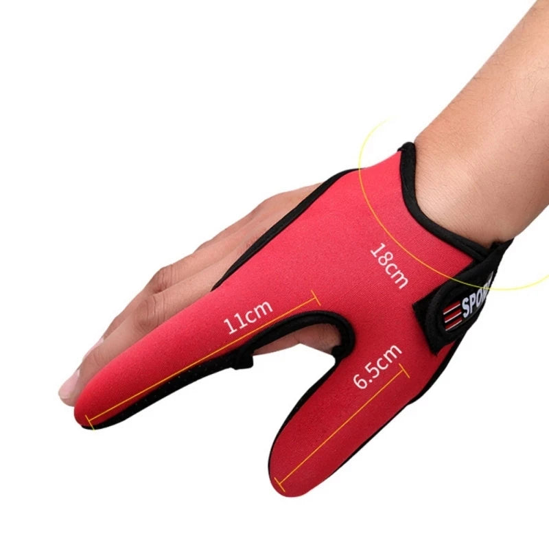Fishing Gloves 2 Fingers Protector Breathable Anti-Slip Anti-Cut Fishing Gloves Carp Outdoor Fishing Tackle Accessories Supplies Beauty World Shop