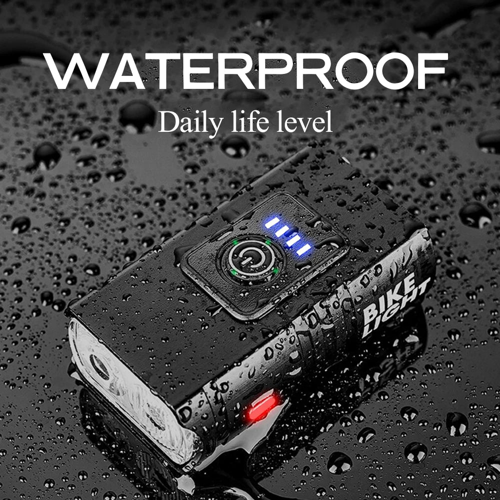T6 LED Bike Light USB Rechargeable Bicycle Lights Front 6 Modes MTB Flashlight Bicycle Headlight for Cycling Bicycle Front Lamp Beauty World Shop