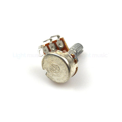 2pcs A500K B500K A250K B250K Potentiometer Splined Small Pot Electric Guitar Bass Effect Amp Tone Volume 15mm 18mm Shaft Parts Beauty World Shop