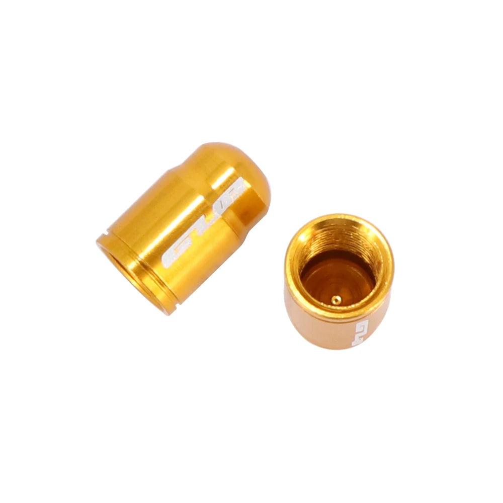2pcs GUB Aluminum CNC Bicycle Tire Valve Cap MTB Road Bike Tube Tyre Gas Nozzle Cover for AV FV Schrader Presta Valve Dustproof Beauty World Shop