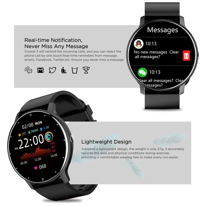LIGE 2026 Smart Watch Women Men Ladies Gift Sport Fitness Men Watches Heart Rate Monitor Waterproof Smartwatch For Android IOS Beauty World Shop