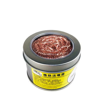 Cleaning Ball Desoldering Soldering Iron Mesh Filter Cleaning Nozzle Tip Copper Wire Cleaner Ball Metal Dross Box Clean Ball Beauty World Shop
