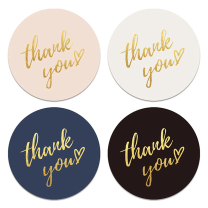 50-500pcs 1inch Blue Thank You Stickers For Envelope Sealing Labels Stationery Supplies Handmade Wedding Gift Decoration Sticker Beauty World Shop