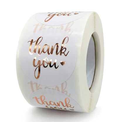 50-500pcs 1inch Blue Thank You Stickers For Envelope Sealing Labels Stationery Supplies Handmade Wedding Gift Decoration Sticker Beauty World Shop