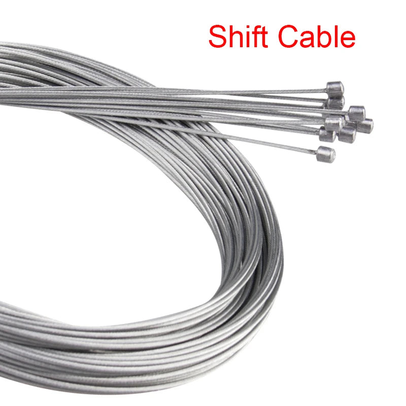 10/5/3/1PC 2M MTB Bicycle Brake Line Bicycle Speed Line Fixed Gear Shifter Gear Brake Cable Set Core Inner Wire MTB Road Bike Beauty World Shop