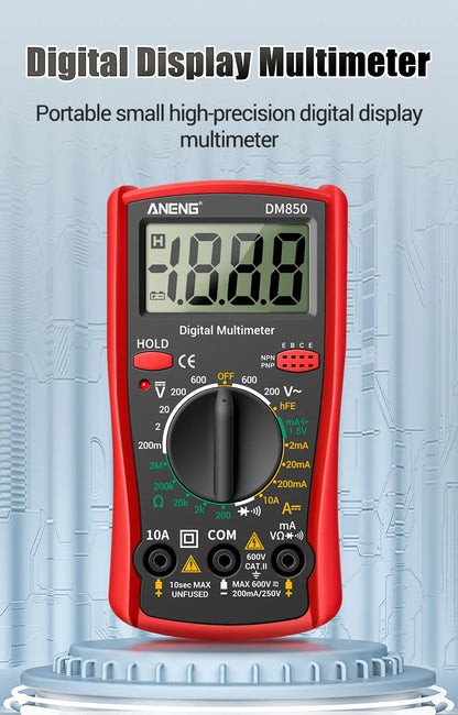 ANENG DM850 Digital Multimeter Automatic Professional 1999 Counts Auto AC/DC Votage Tester Ohm Current Ammeter Detector Tool Beauty World Shop