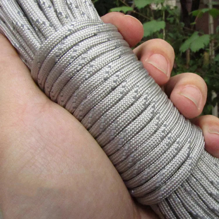 Reflective Paracord Military 7 Strand 4mm 550 Tactical Parachute Cord Camping Tent Lanyard DIY Bracelet Weaving Rope Beauty World Shop