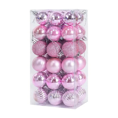 1box Christmas Balls Christmas Tree Ornaments Ball Xmas Hanging Tree Pendants Home Party Decor 2026 New Year Gift Noel Navidad Beauty World Shop
