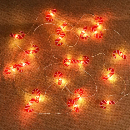 2M 20LED Santa Claus Snowflake LED Light String Christmas Decoration For Home Xmas Tree Ornament 2025 Navidad Kids Gift New Year Beauty World Shop