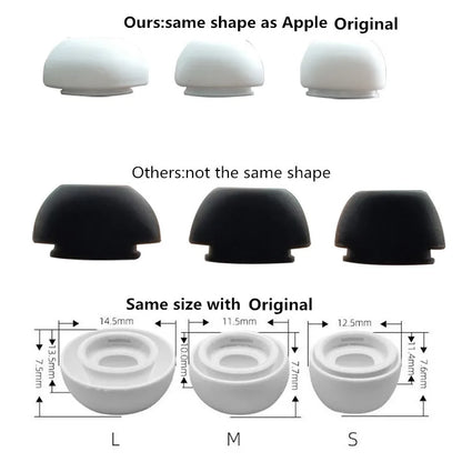 For Apple Airpods Pro 2 Original Silicone Eartips Replacement Earbuds Tips For Airpods Pro tips Earphone Ear plugs accessories