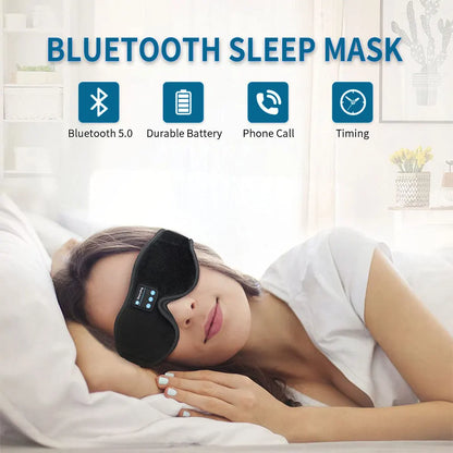 Mask For Sleep Headphones Bluetooth 3D Eye Mask Music Play Sleeping Headphones with Built-in HD Speaker Beauty World Shop