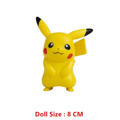 Pokemon 4-13Cm New Cartoons Movie Anime Figure Pikachu Mewtwo Charmander Blastoise Gurado Pet Action Model Toy Gifts Beauty World Shop