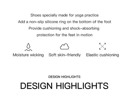 Kyncilor Professional Non-slip Gym Yoga Shoes Flat Soft Anti-slip Sole Ballet Fitness Dance Shoes Pilates Yoga Shoes Socks Beauty World Shop