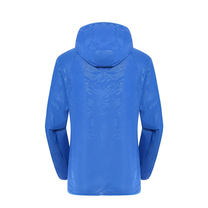 LNGXO Hiking Waterproof Jacket Women Men Camping Running Sun-Protective Windbreaker Quick Dry Outdoor Sport Rain Coat Unisex Beauty World Shop