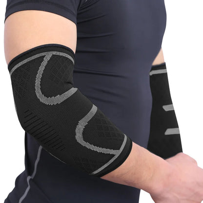 AOLIKES 1PCS Elbow Support Elastic Gym Sport Elbow Protective Pad Absorb Sweat Sport Basketball Arm Sleeve Elbow Brace Beauty World Shop