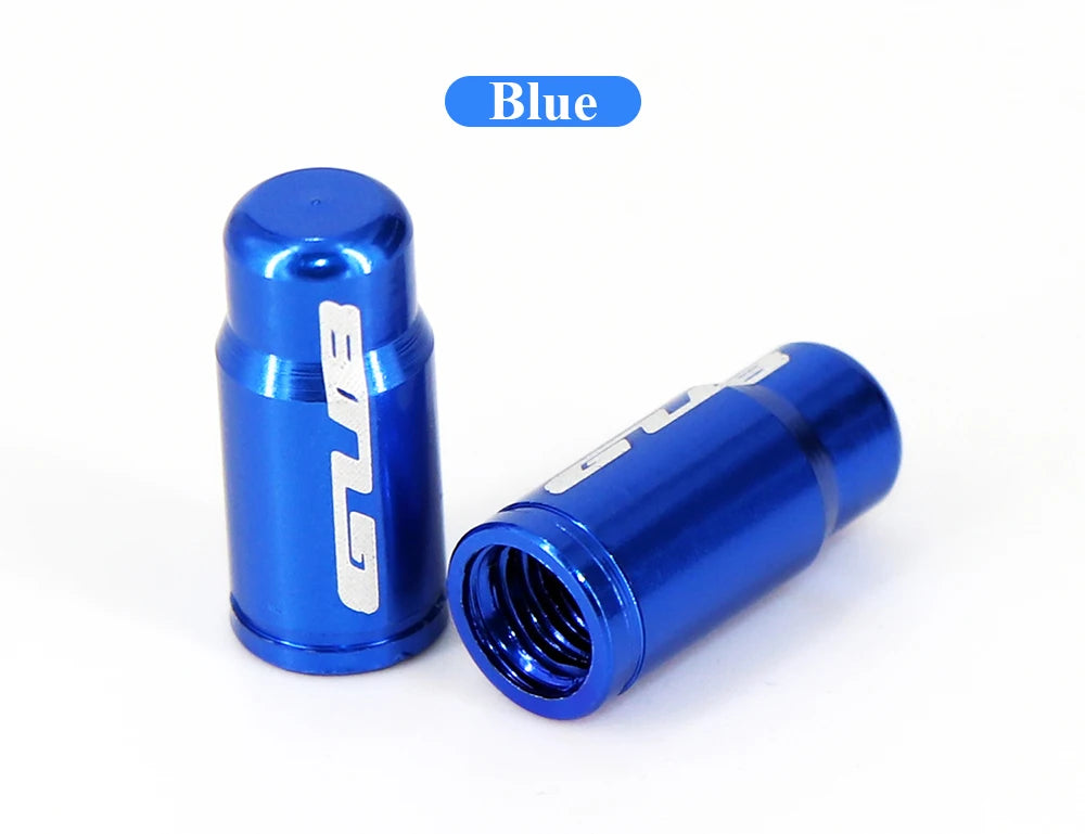 2pcs GUB Aluminum CNC Bicycle Tire Valve Cap MTB Road Bike Tube Tyre Gas Nozzle Cover for AV FV Schrader Presta Valve Dustproof Beauty World Shop