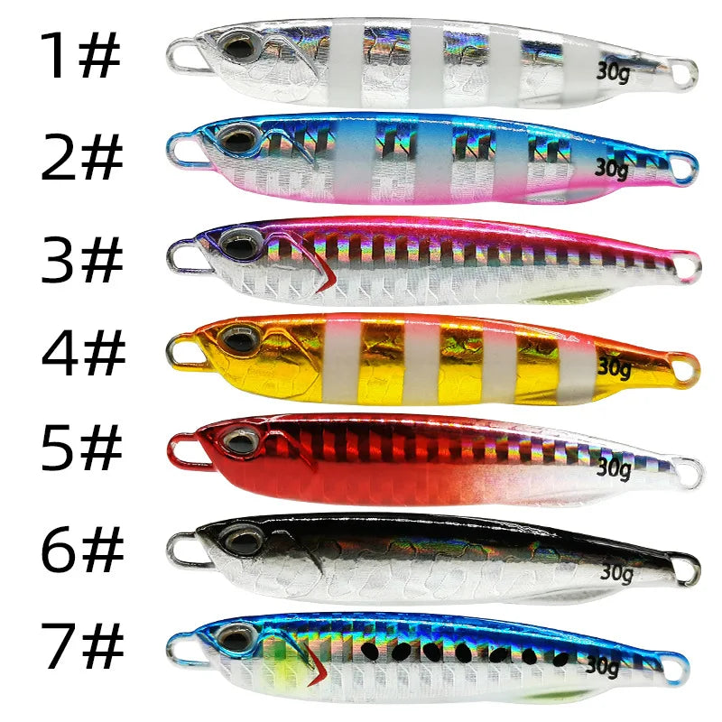 2021 Japen Metal Cast Jig Spoon 10/15/20/30/40/50g Shore Casting Jigging Fish Sea Bass Fishing Lure Artificial Bait Tackle Beauty World Shop