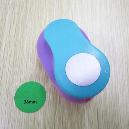 1PCS(5cm,3.8cm,2.5cm) Round shape craft punch set children manual DIY hole punches cortador de papel de scrapbook Circle punch Beauty World Shop