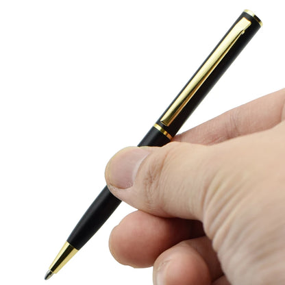 Mini Rotating Pocket-size Ballpoint Pen Metal Material 0.7mm Black Blue Ink Refill Ballpen Office School Supplies Stationery Beauty World Shop