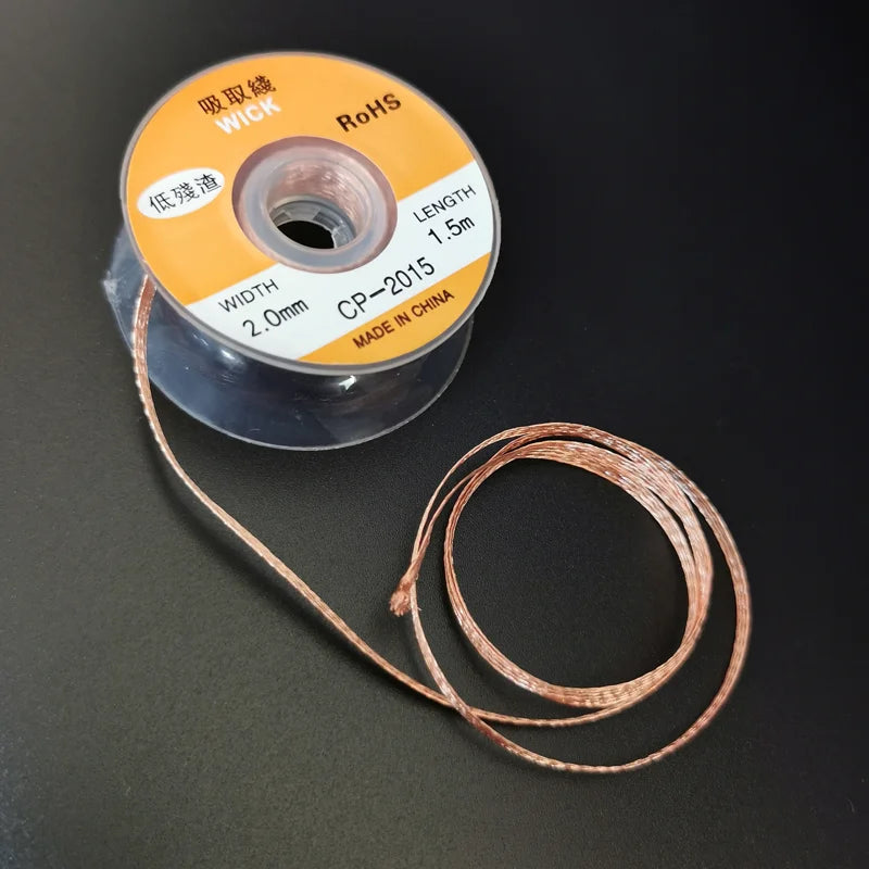 1PC 2.0mm 3.5mm 1.5M Welding Wires Desoldering Braid Solder Remover Wick Wire Repair Tool Beauty World Shop