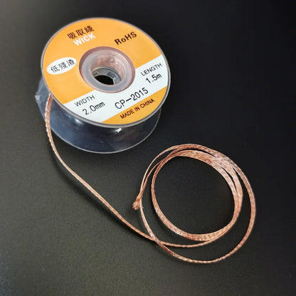 1PC 2.0mm 3.5mm 1.5M Welding Wires Desoldering Braid Solder Remover Wick Wire Repair Tool Beauty World Shop