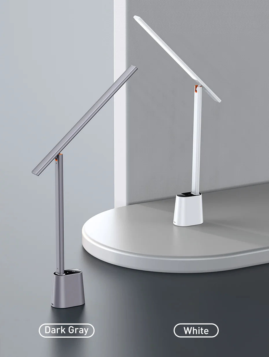 Baseus LED Desk Lamp Eye Protection Study Dimmable Office Light Foldable Table Lamp Smart Adaptive Brightness Bedside Read Lamp Beauty World Shop