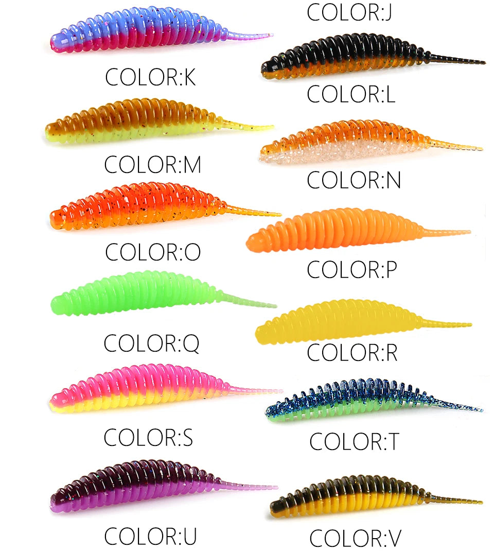 2023 Supercontinent worm bait soft bait Tanta 49mm 65mm fishing lures Pesca carp fishing bass lure Isca artificial PVA Beauty World Shop