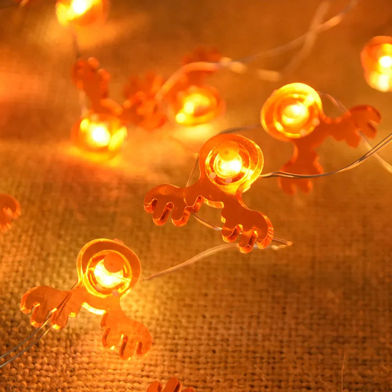 2M 20LED Santa Claus Snowflake LED Light String Christmas Decoration For Home Xmas Tree Ornament 2025 Navidad Kids Gift New Year Beauty World Shop