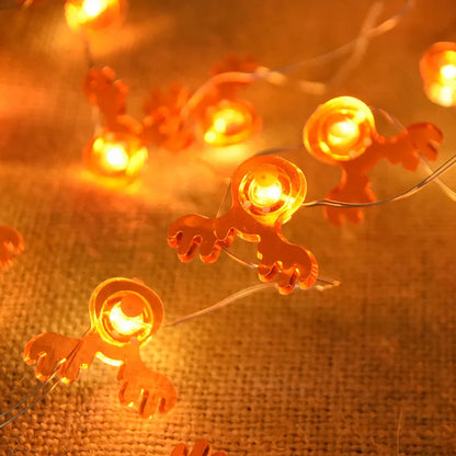 2M 20LED Santa Claus Snowflake LED Light String Christmas Decoration For Home Xmas Tree Ornament 2025 Navidad Kids Gift New Year Beauty World Shop