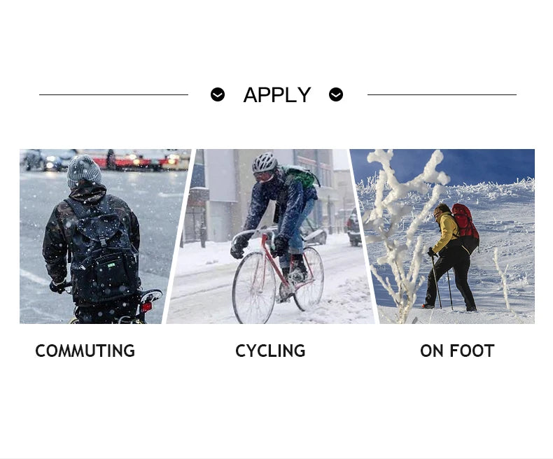 Winter Ski Gloves Men Bike Cycling Gloves Windproof Cold Proof Full Finger Outdoor Waterproof Bicycle Motorcycle Riding Mitten Beauty World Shop