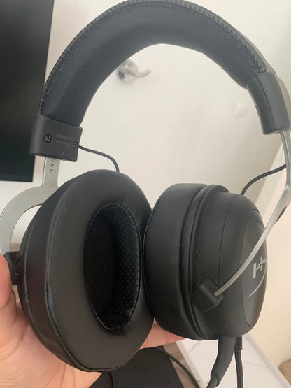 NullMini Replacement Earpads for HyperX Cloud 1/2, Alpha, Silver, Core, Revolver Headphones Headband Ear Cushion