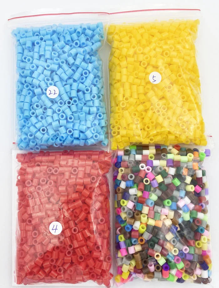 2000PCs/5MM Iron Beads Pixel Puzzle Iron Beads Mix Colors for kids Hama Beads Perler Beads Diy High Quality Handmade Gift toy Beauty World Shop