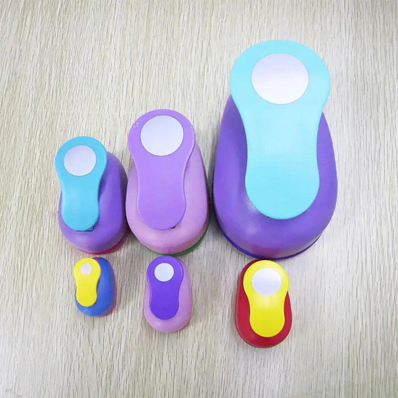 1PCS(5cm,3.8cm,2.5cm) Round shape craft punch set children manual DIY hole punches cortador de papel de scrapbook Circle punch Beauty World Shop